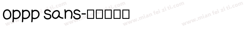 oppp sans字体转换